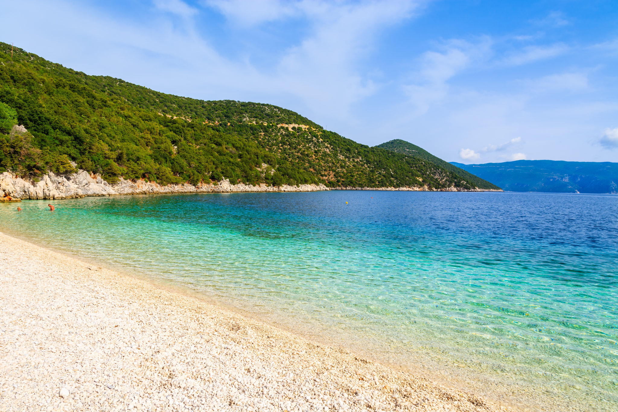 Antisamos Beach auf Kefalonia, Griechenland