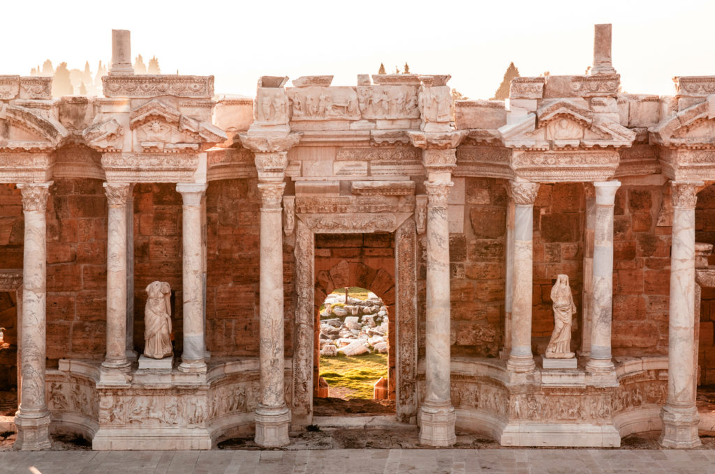 Ruinen von Hierapolis, Türkei (in der Nähe von Pamukkale)