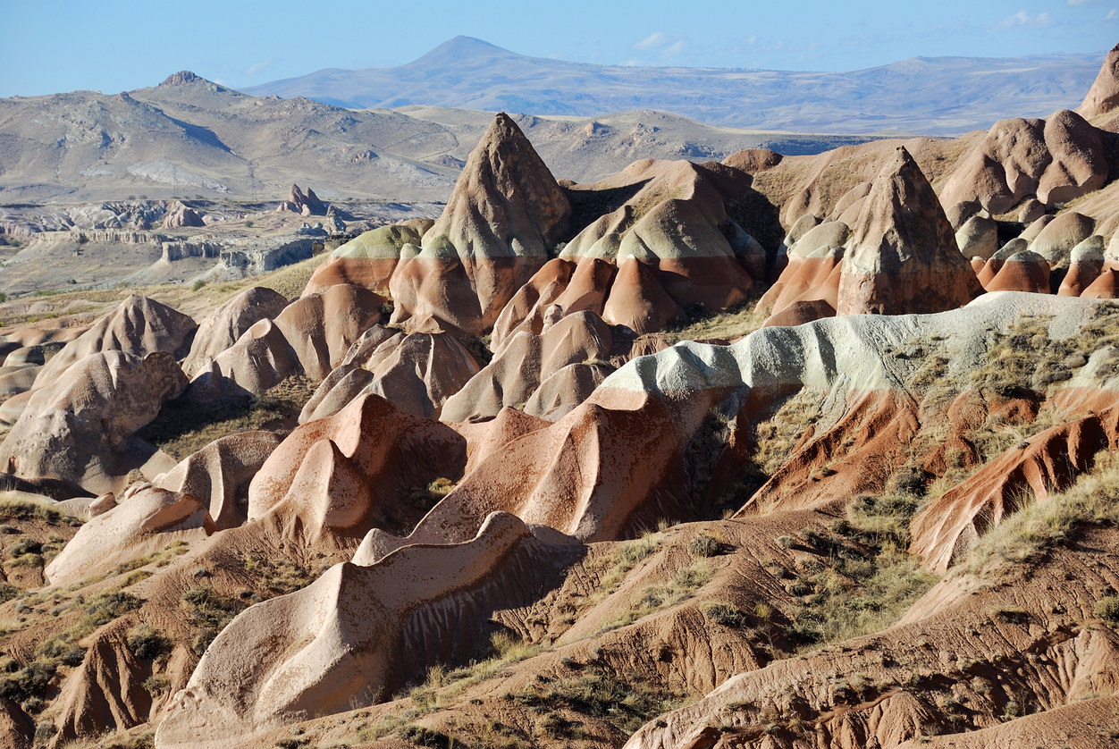 Landschaft- die Region Kappadokien in der Türkei