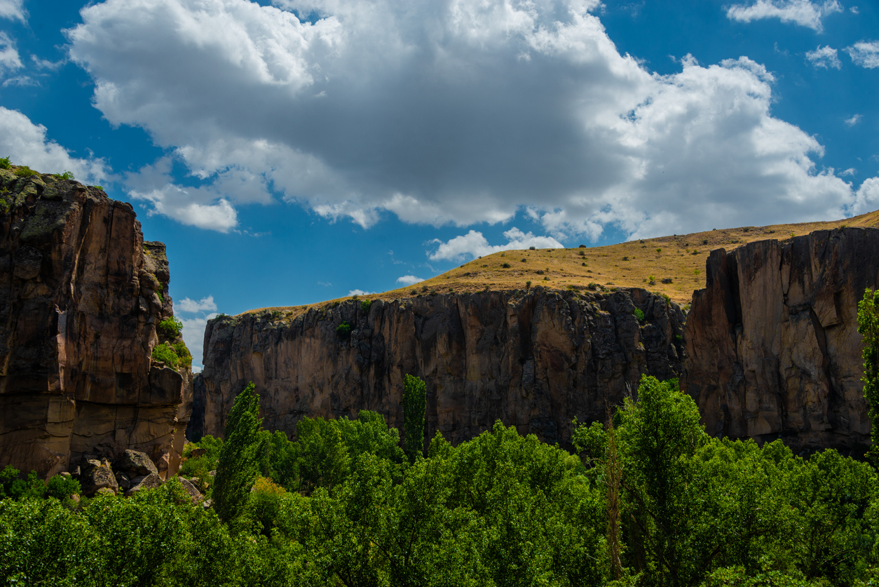 Ihlara-Tal - die 15km lange Schlucht im Bezirk Güzelyurt, Kappadokien.