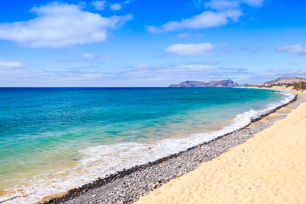 Ein Sandstrand auf Madeira