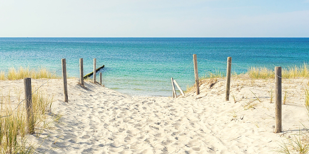 Hausboot an der Ostsee