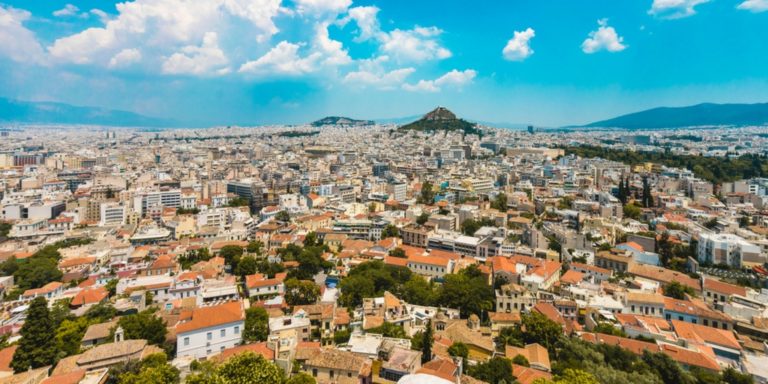 Blick über Athen, Griechenlands Hauptstadt