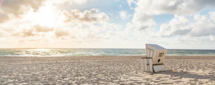 Nordsee-Ostsee-Strandkorb-Strand