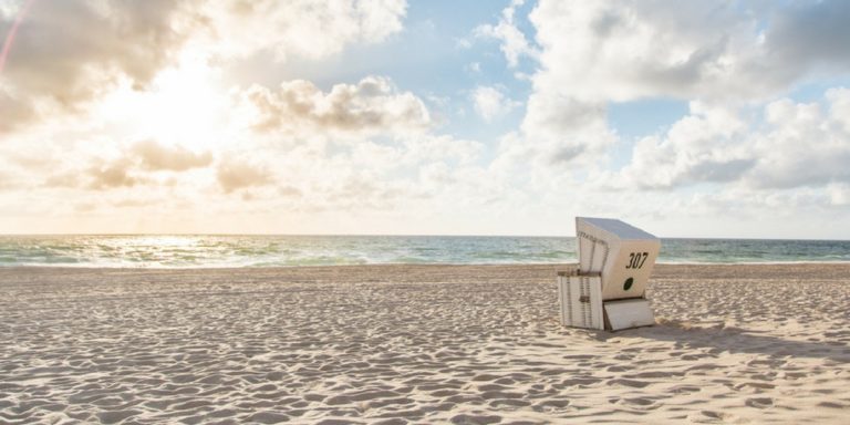 Nordsee-Ostsee-Strandkorb-Strand