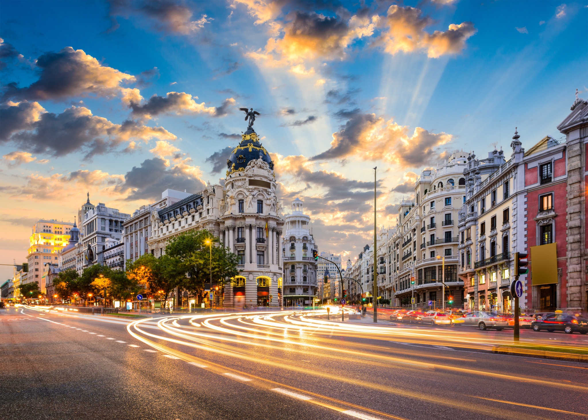 Urlaub im Januar: Innenstadt von Madrid