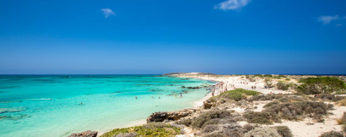 Elafonissi Lagoon, Crete Island, Greece