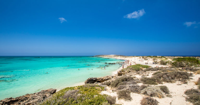 Elafonissi Lagoon, Crete Island, Greece