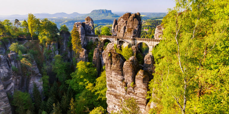 Die Bastei in der Sächsischen Schweiz