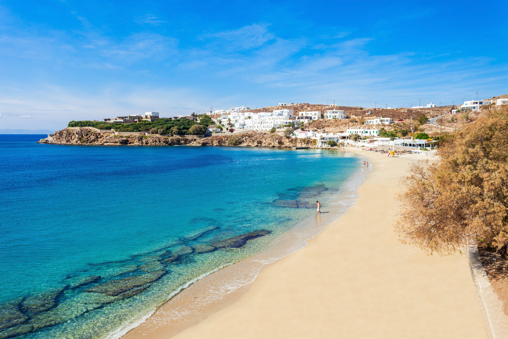 Die schönsten Strände auf Mykonos - Agios Stefanos Beach Die schönsten Strände auf Mykonos