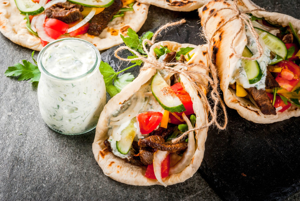 Gyro mit Tzatziki - Lecker!