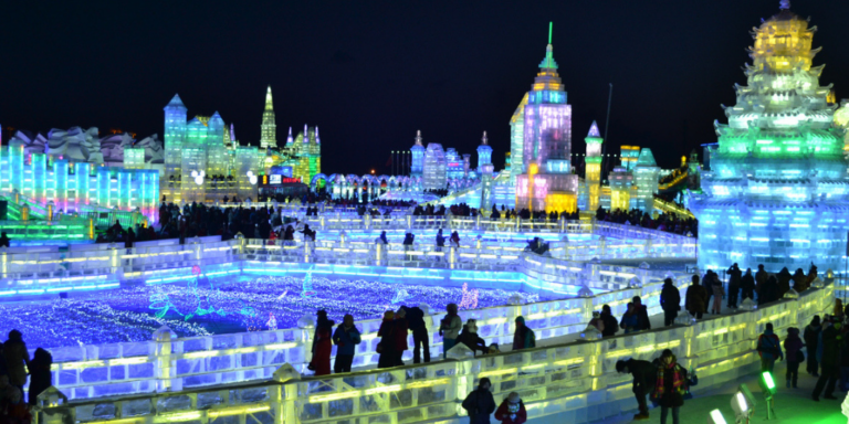 Das spektakuläre Harbin Eisfestival in China Das spektakuläre Harbin Eisfestival