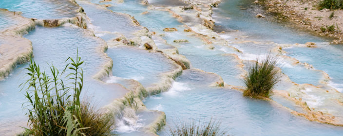 Natürliche Therme in der Toskana