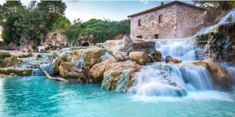 Natürliche Therme in der Toskana