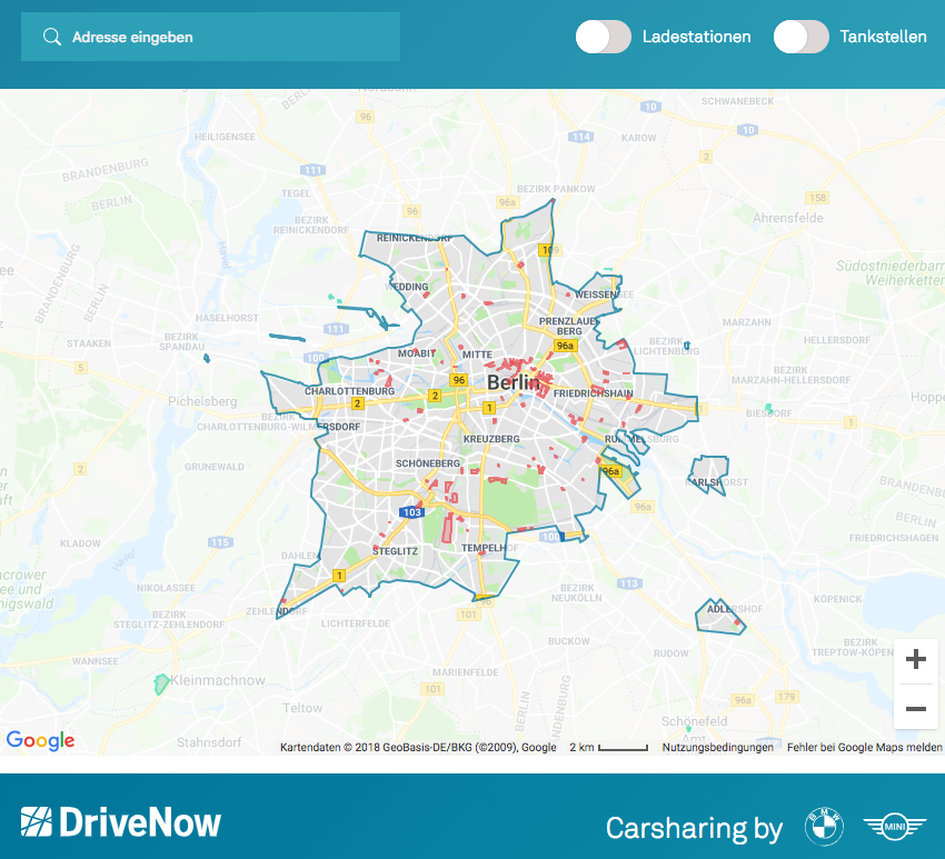 Ridesharing und Carsharing in Berlin