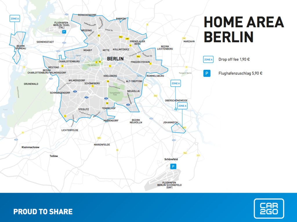 Ridesharing und Carsharing in Berlin