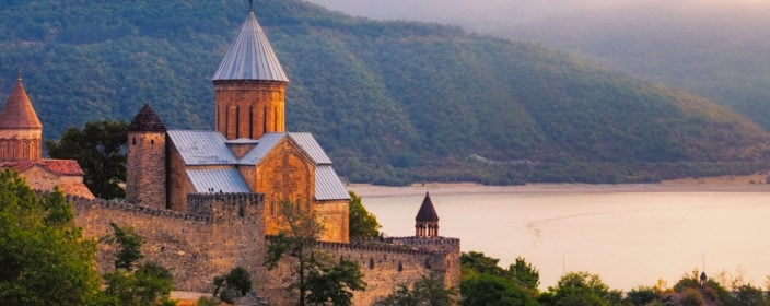 Burg Ananuri in Georgien