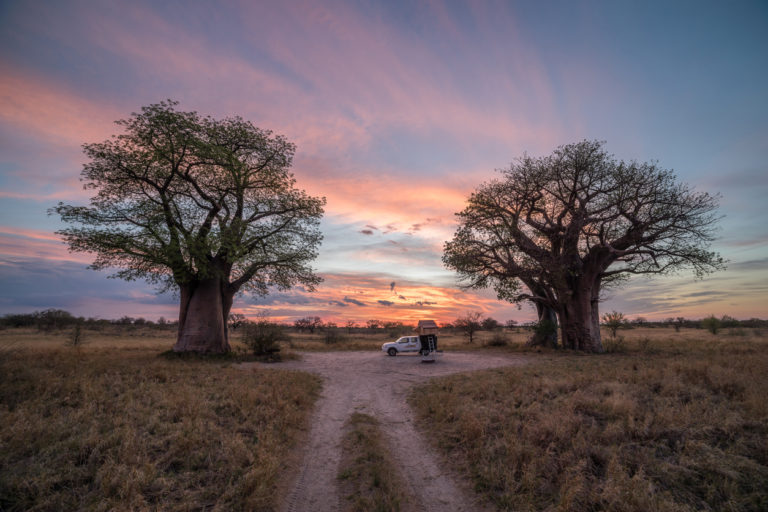 Camper in Botswana
