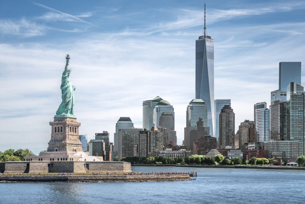 Die Freiheitsstatue in New York
