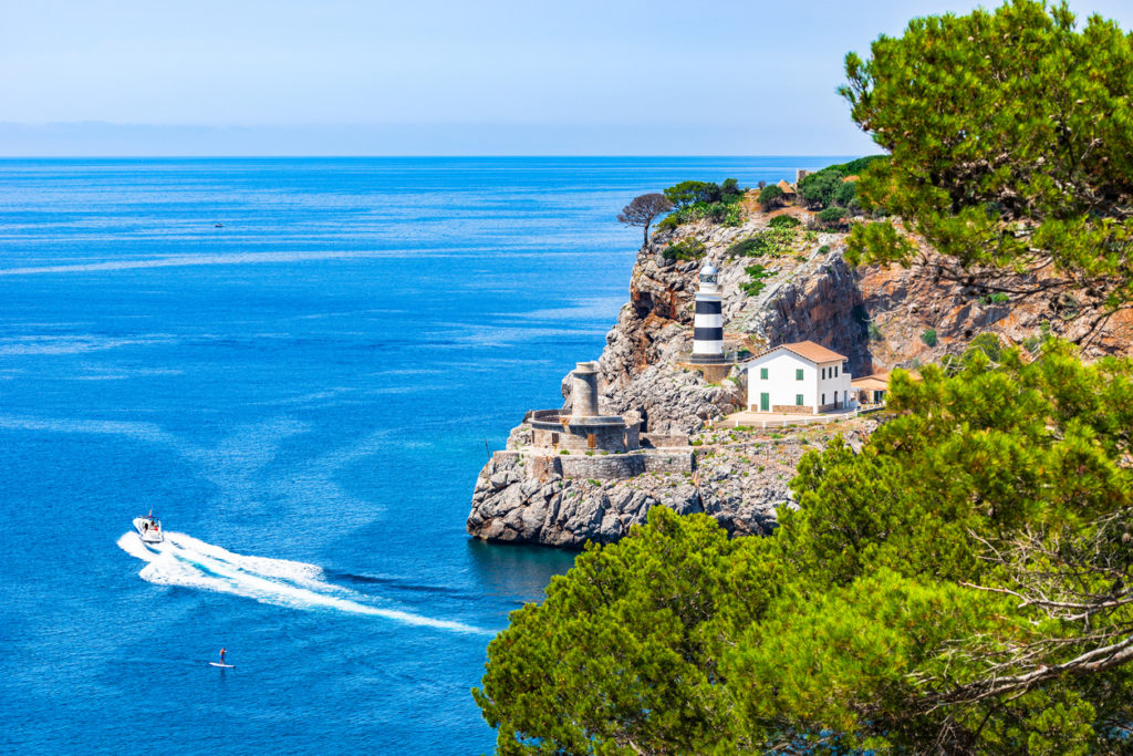 Leuchtturm in Port de Sóller