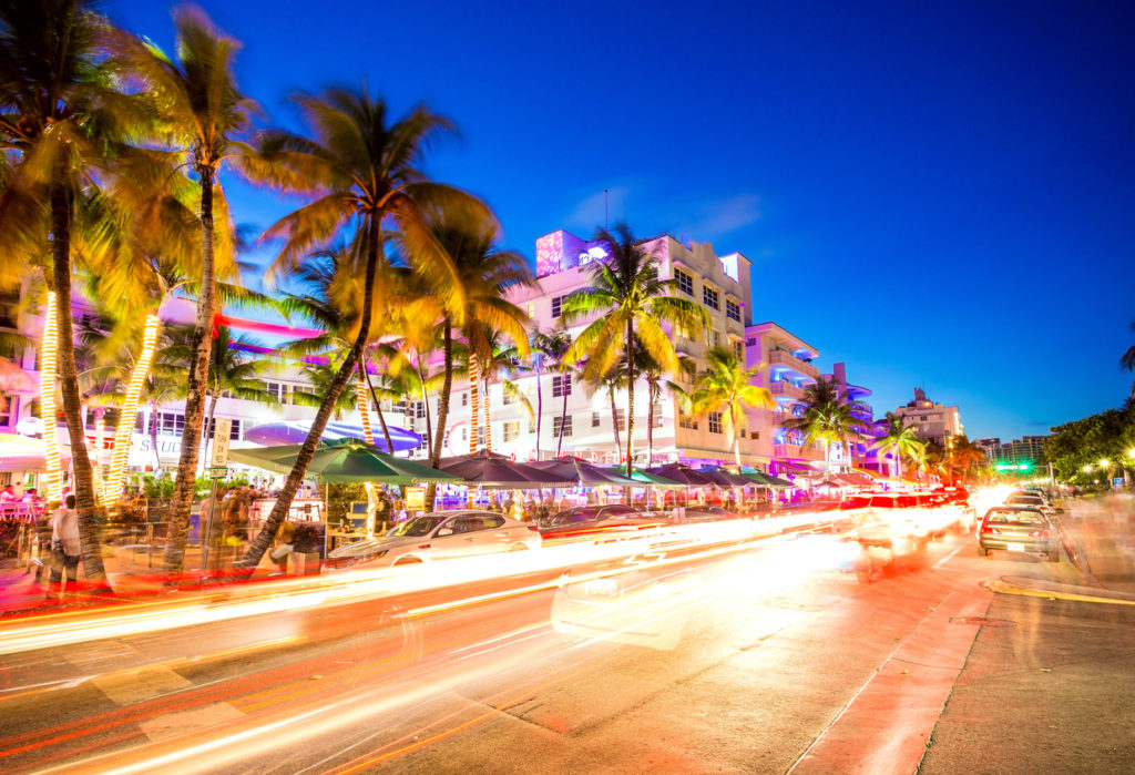 Ocean Drive bei Nacht