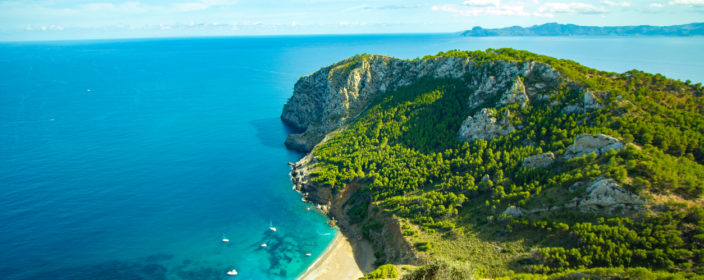 Strand Platja des Coll Baix in Alcudia, Mallorca