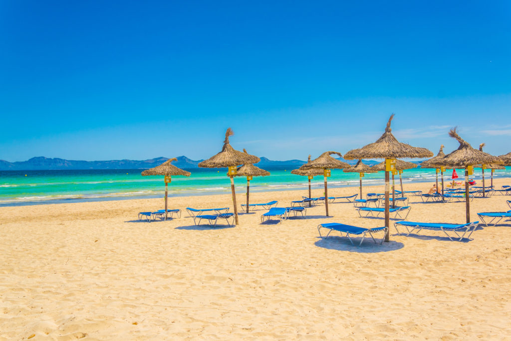 Son Baulo Strand in Can Picafort, Mallorca