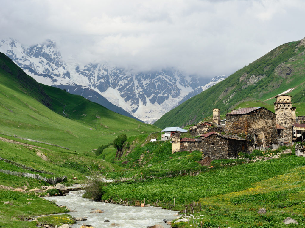 Wachtürme in Swanetien, Georgien