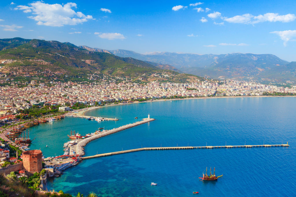 Blick auf Alanya, Türkei