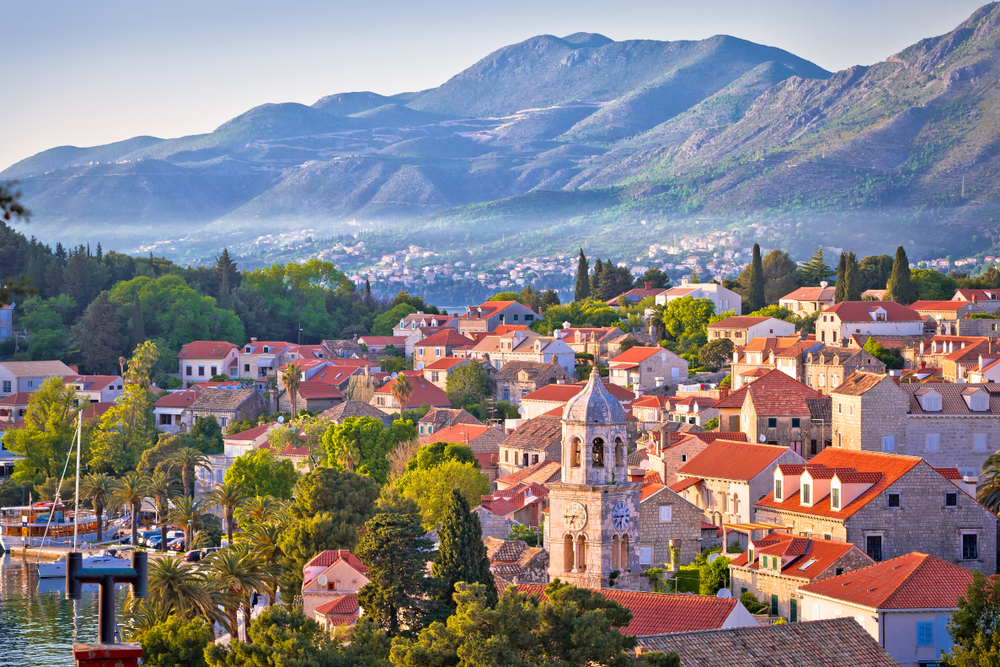 Stadt Cavtat in der Region Konavle, Kroatien
