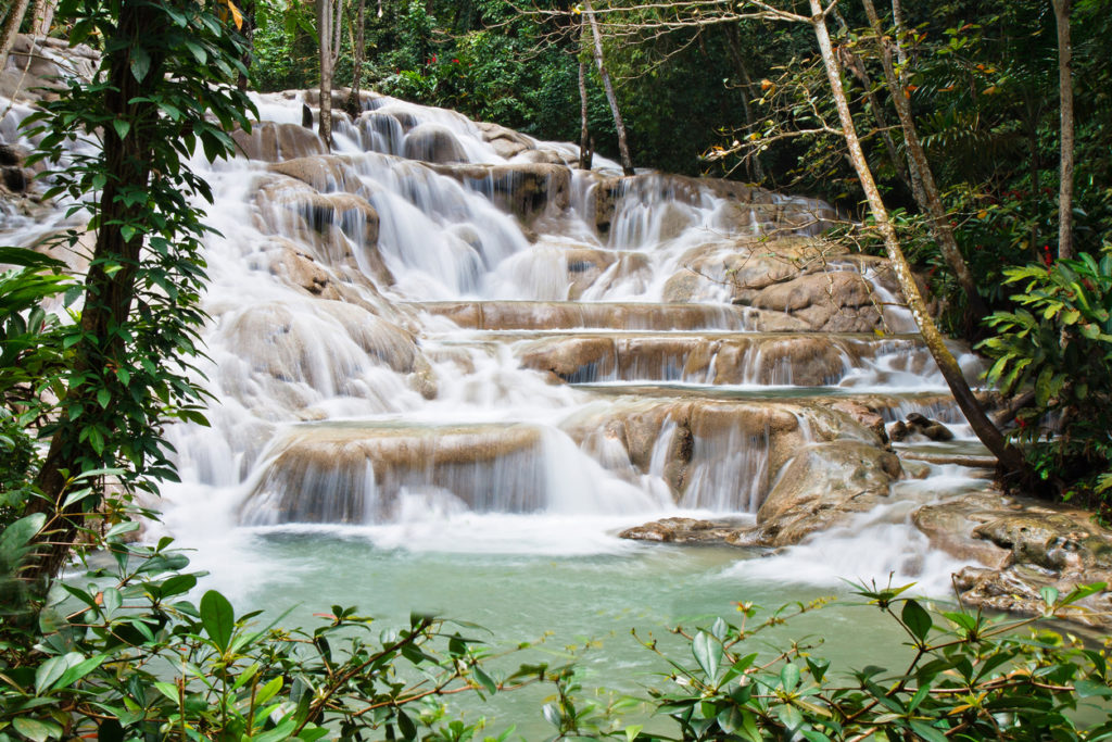 Dunn's River Fall in Ocho Rios, Jamaica