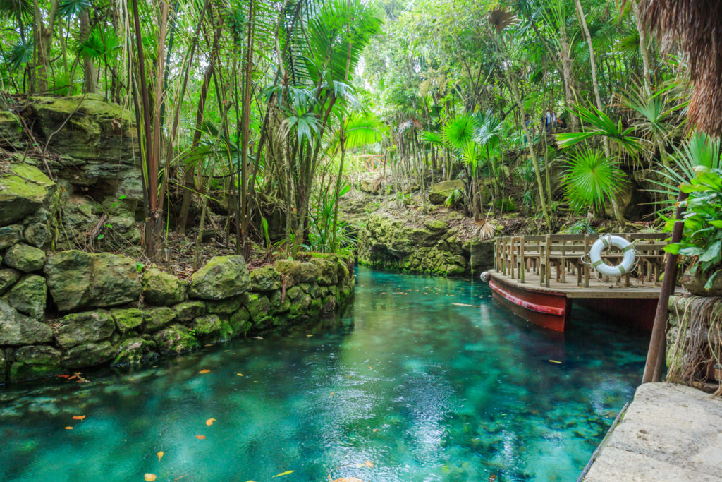 Fluss Xcaret in Mexiko
