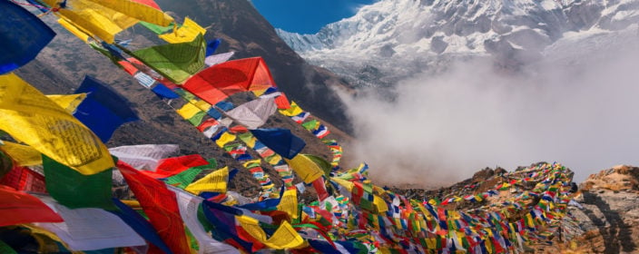 Nepals Hochgebirge mit Annapurna