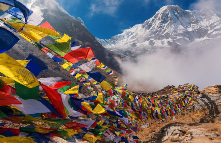 Nepals Hochgebirge mit Annapurna