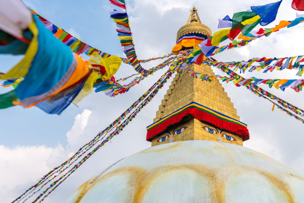 Swayambhunath Affentempel in Kathmandu, Nepal