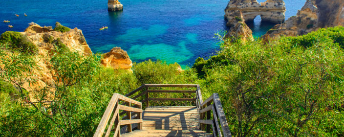 Ponta de Piedade in der Algarve, Portugal