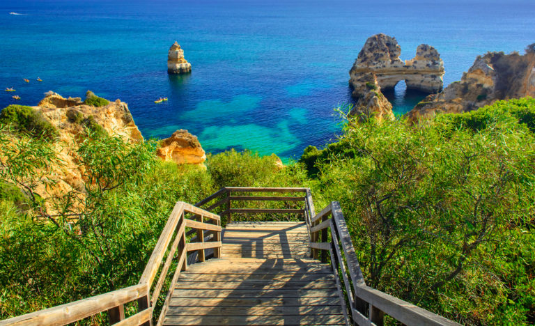 Ponta de Piedade in der Algarve, Portugal