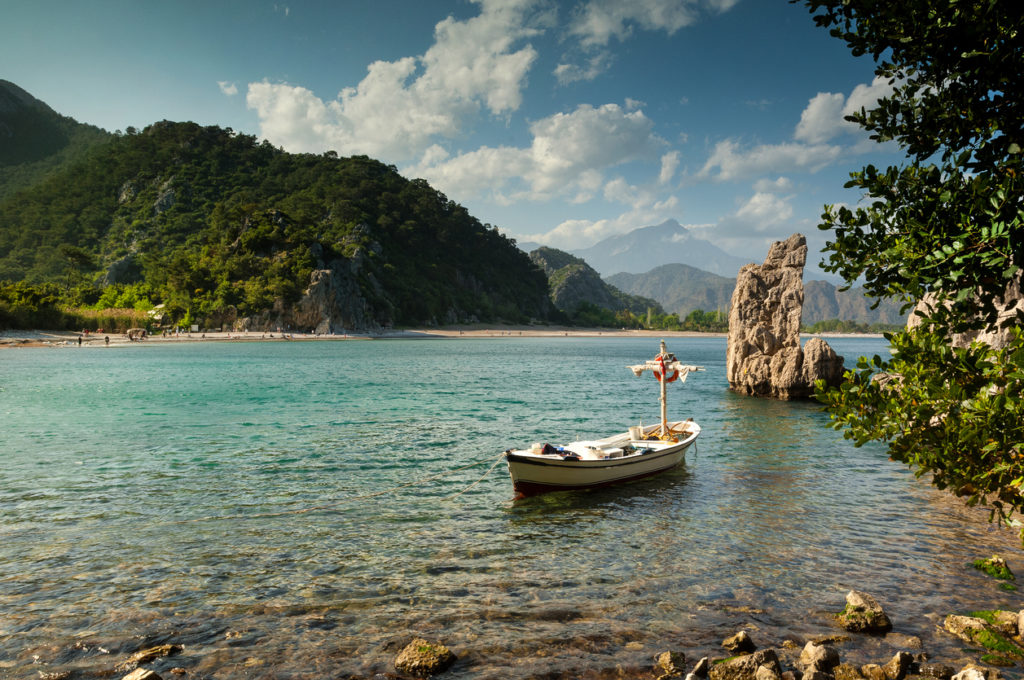 Olympos Strand an der türkischen Riviera