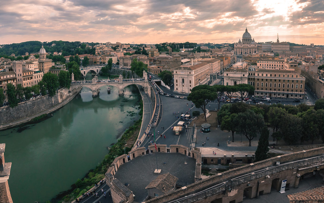 Luftaufnahme von Rom
