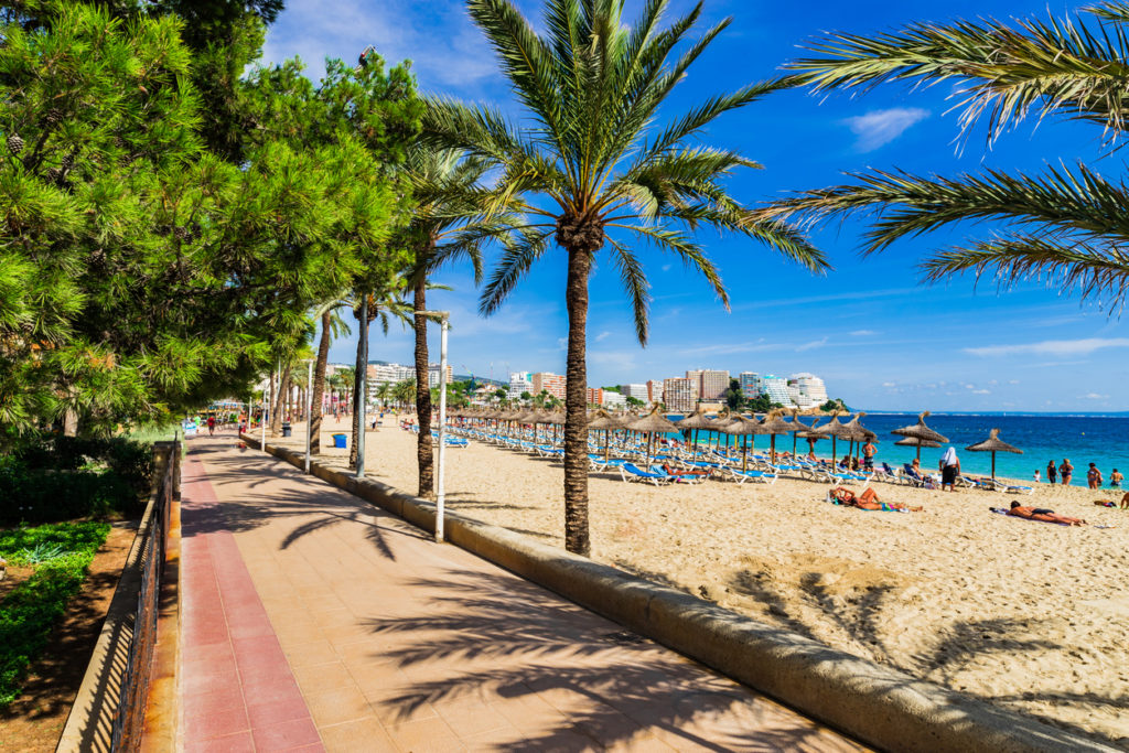 Strandpromenade in Magaluf