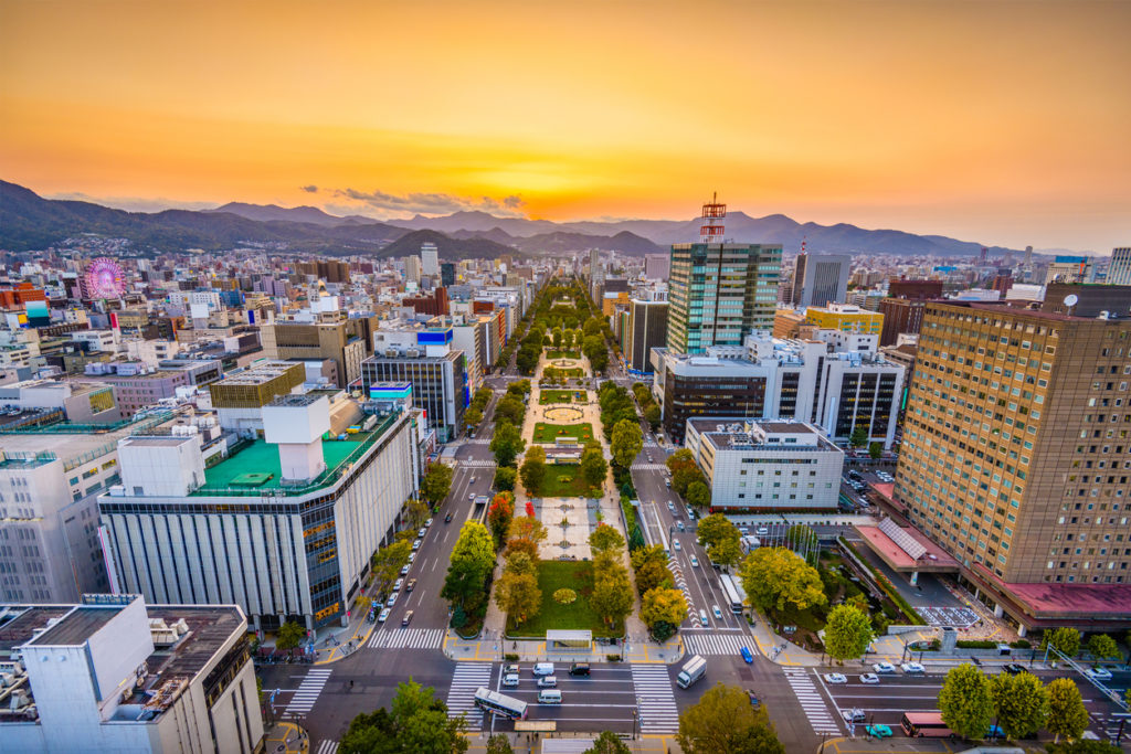 Odori-Park in Sapporo, Japan