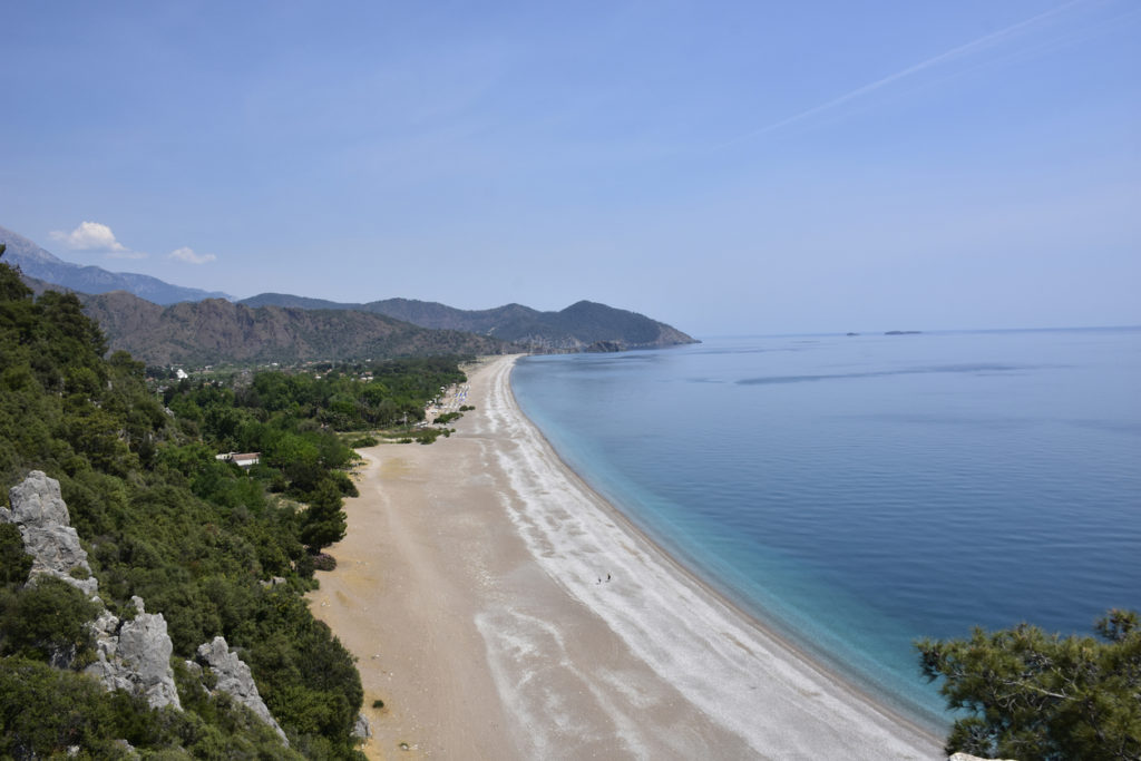 Olympos Strand in Cirali, Türkei