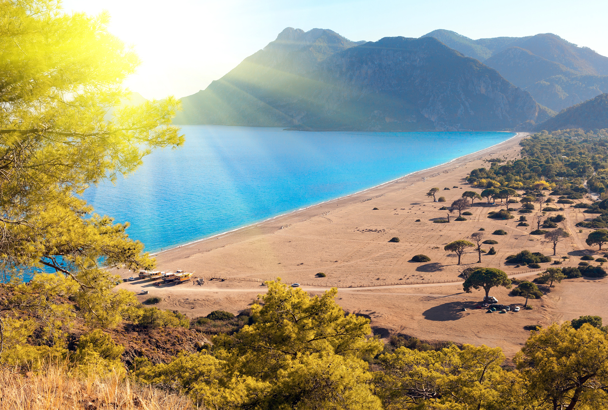 Strand in Cirali, Türkei