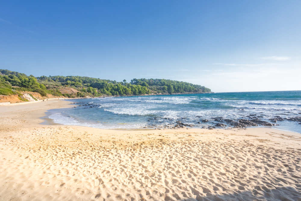 Strand von Lumbarda, Kroatien