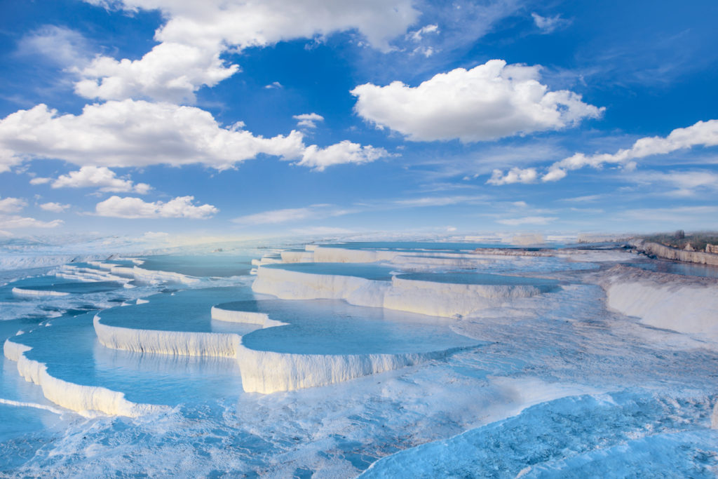 Thermalbäder in Pamukkale, Türkei
