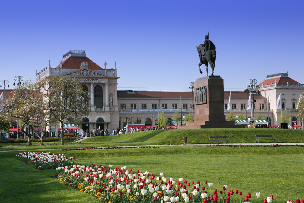 Bahnhof in Zagreb, Kroatien