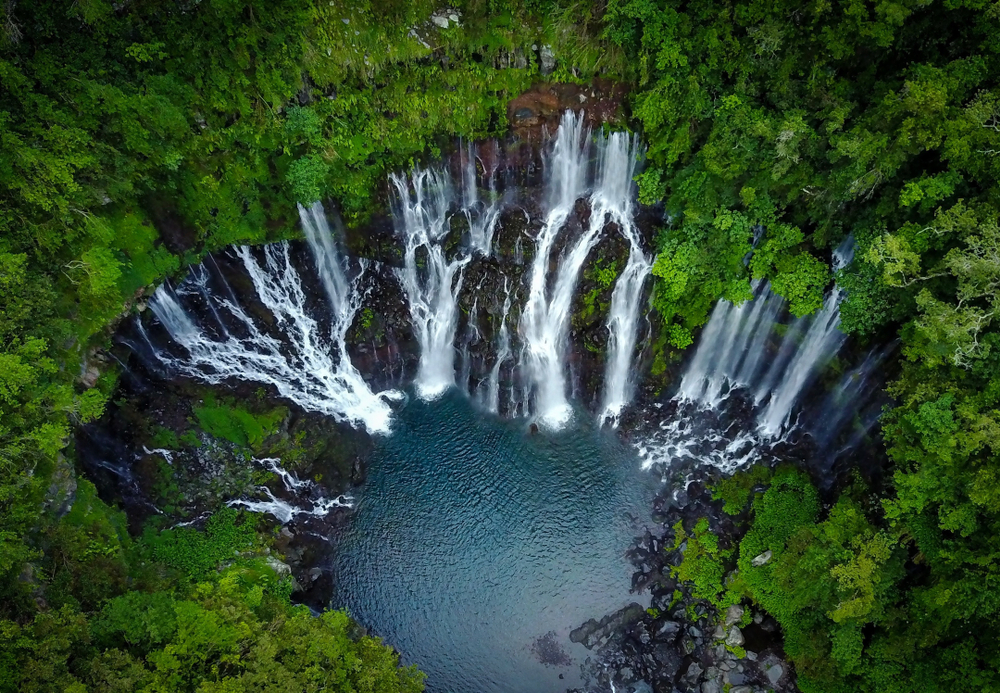 Langevin Wasserfall auf La Réunion