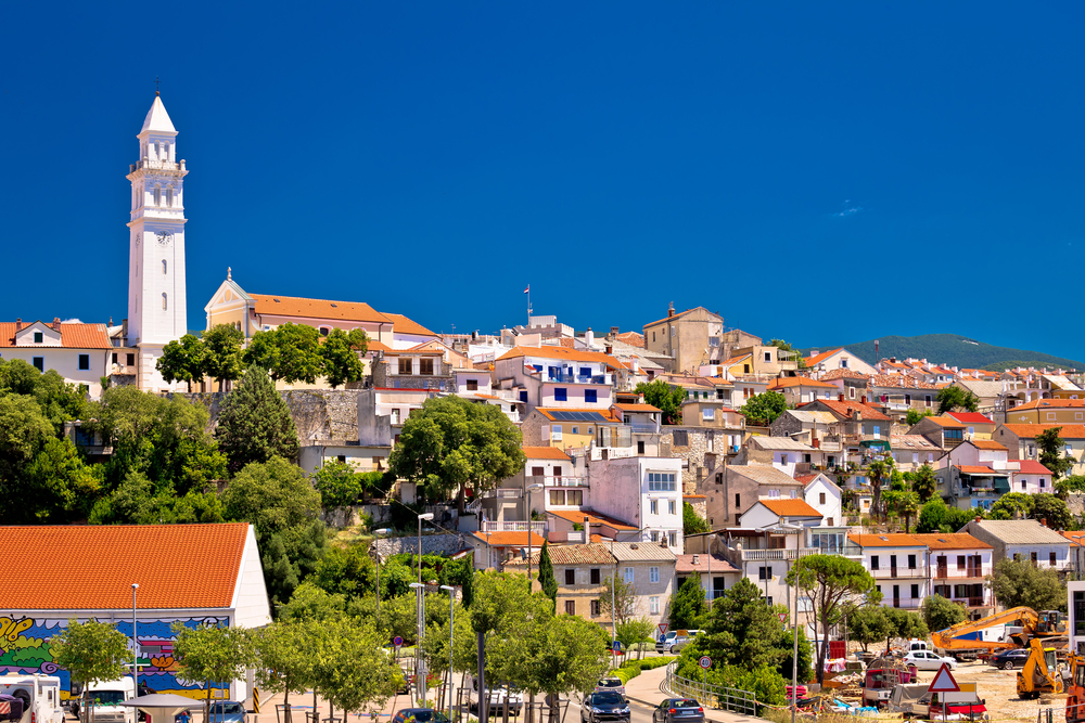 Stadt Novi Vinodolski in der Kvarner Bucht, Kroatien