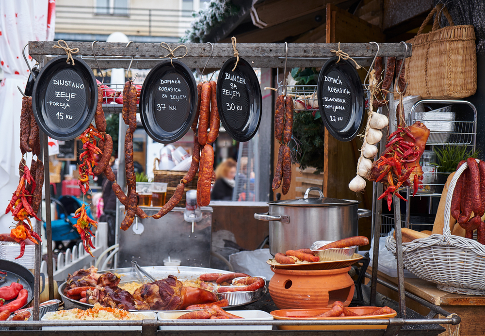 Traditionelles kroatisches Fleisch