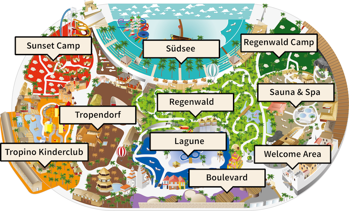 Tropical Islands Halle Lageplan
